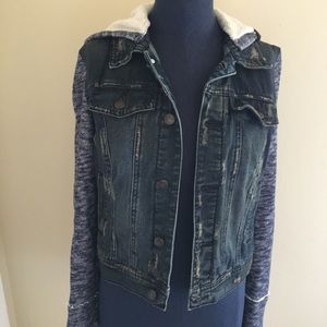 Free People Distressed Denim Jacket